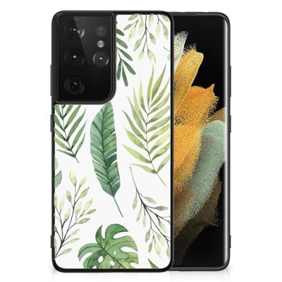 Samsung Galaxy S21 Ultra Bloemen Hoesje Leaves