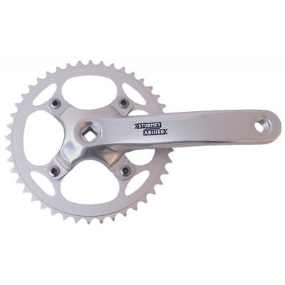 SturmeyArcher Crankstel 44t sturmey archer fcs750 voor 3/32" ketting - 170mm - voor vierkante as - zilver