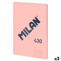 Notitieboekje Milan SERIE 1918 Roze A4 48 Lakens (3 Stuks) - thumbnail