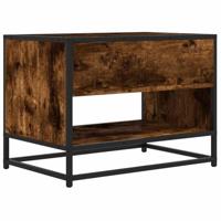 Tv-meubel 61x40x46 cm bewerkt hout metaal gerookt eikenkleurig - thumbnail