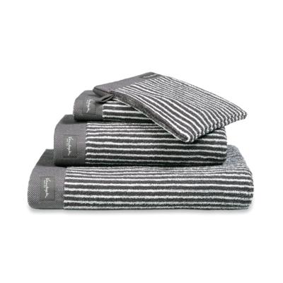 Vandyck Vandyck Home Petit Ligne Off Black Handdoek 60x110