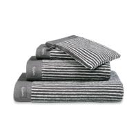 Vandyck Vandyck Home Petit Ligne Off Black Handdoek 60x110 - thumbnail