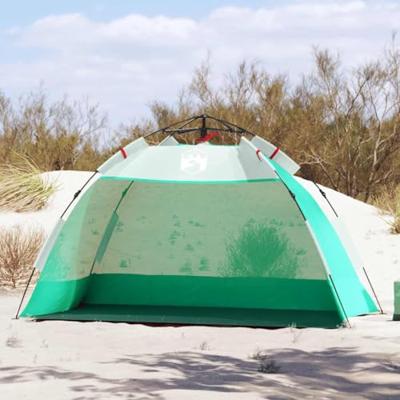 VidaXL Strandtent 2-persoons waterdicht snelontgrendeling zeegroen