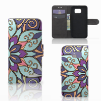 Samsung Galaxy S6 | S6 Duos Hoesje Purple Flower - thumbnail