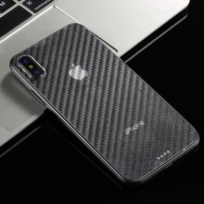 Voor iPhone X 0.01 mm Carbon Fiber materiaal Skin Sticker terug beschermfolie