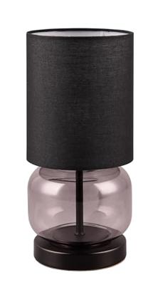 Trio Zwarte tafellampElio met smoke glas - 517800154