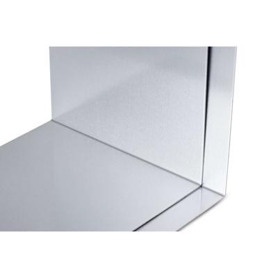 Boekensteun maul 16x15x21cm aluminium zilver