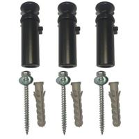 Wiesbaden Elara Bevestiging set tbv de 760/1185/1817 matzwart - thumbnail