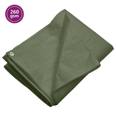 VidaXL Dekzeil 260 g/m² 6x6 m hdpe groen VidaXL Dekzeil 260 g/m² 6x6 m hdpe groen