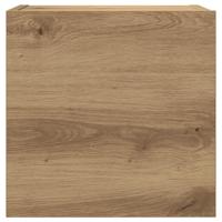 7-delig Tv-meubelset wandmontage bewerkt hout artisanaal eiken - thumbnail