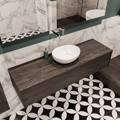 Mondiaz Lush Barco badmeubel eiken Dark brown 150 cm 1 lade mdf 1 waskom midden zonder kraangat Mondiaz Lush Barco badmeubel eiken Dark brown 150 cm 1 lade mdf 1 waskom midden zonder kraangat