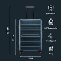 Alumaxx JU-45189 Aluminium Koffer GRAVITY + 4 Wielen 56x37x21 cm Blauw - thumbnail