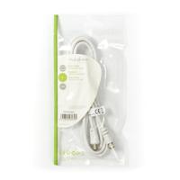 Satelliet- en Antennekabel | F Male - IEC (Coax) Male | 1,5 m | Wit - thumbnail