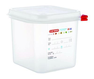 Voedseldoos araven gn 1/6 met deksel 2600 ml Voedseldoos araven gn 1/6 met deksel 2600 ml