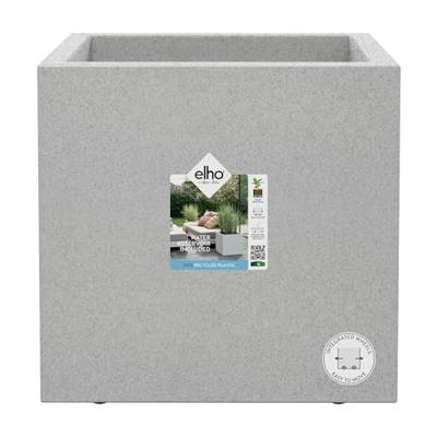 Elho Vivo Next Square 30 Bloembak - Grijs - Ø 30 x H 29 cm - binnen/buiten - 100% gerecycled