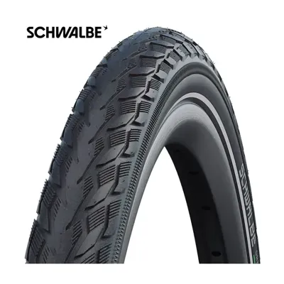 Schwalbe Buitenband delta cruiser plus punctureguard 26 x 1 3/8" / 37-590 mm - zwart met reflectie