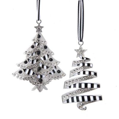 Modern metaal h10 cm Ornament kerstbal X Kurt S. Adler - Kurt s adler