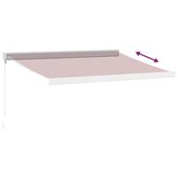 Luifel handmatig uittrekbaar 350x250 cm bordeauxrood - thumbnail