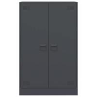 Dressoir 67x39x107 cm staal antracietkleurig - thumbnail