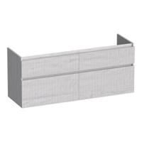 Brauer Delight Wavy - Onderkast - 140 cm - met 4 Softclose Lades Greeploos en 2 Sifon Uitsparingen - Forest Seashell - thumbnail