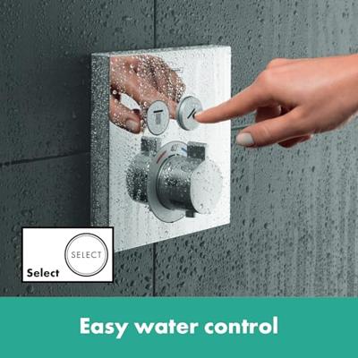 Thermostaat Afbouwdeel ShowerSelect HansGrohe Voor 2 Functies Chroom - thumbnail