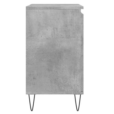 Badkamerkast 58x33x60 cm bewerkt hout betongrijs