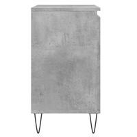 Badkamerkast 58x33x60 cm bewerkt hout betongrijs - thumbnail