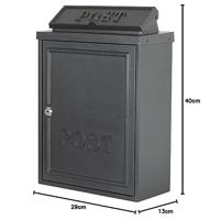 KS Verlichting Antraciete brievenbusPostbox B6 - 17137 - thumbnail