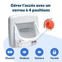 PETSAFE KATTENLUIK TOT 7 KG MAGNETISCH SLOT WIT - thumbnail