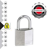 Masterlock 40mm - 23mm stainless steel shackle, 6mm diam. - double-ball bearing w - 640EURD - thumbnail