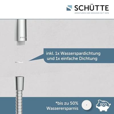 Schutte NAPOLI doucheset | 60 cm Glijstang - 3 standen - chroom
 - 64830 - thumbnail