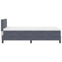 Boxspringbed met Matras met matras Donkergrijs 90 x 190 cm Stof - thumbnail