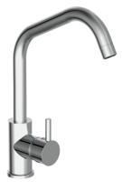 CASALLA ééngreepsmengkraan keuken met hoge uitloop, chroom elegante kraan met hoge ronde uitloop en draaibereik 360° cold-start functie - koud water bij greep in middelste stand keramische schij - thumbnail