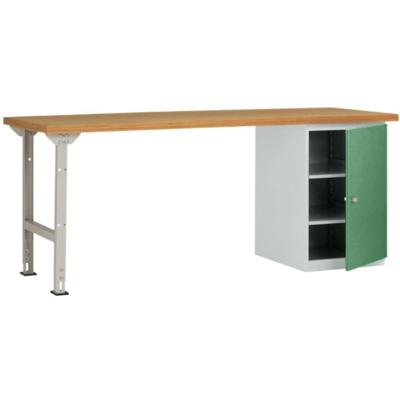 Manuflex WC5125.6011 Werkbank systeem COMBI model 8 met massieve boek schijf, bxdxh = 2000 x 700 x 840 mm Manuflex WC5125.6011 Werkbank systeem COMBI model 8 met massieve boek schijf, bxdxh = 2000 x 700 x 840 mm