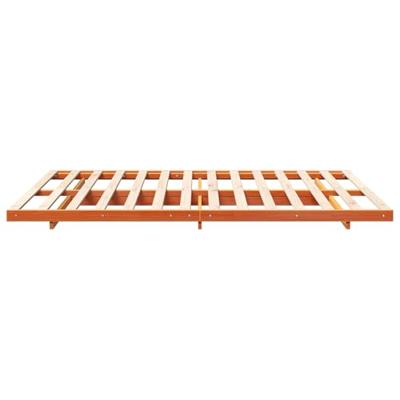 Bedframe Wasbruin 140 x 200 cm Massief grenenhout