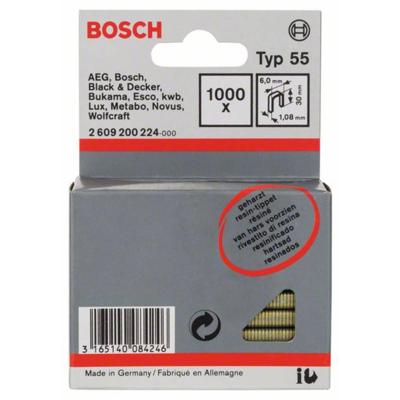 Bosch Accessoires Niet Smalle Rug 55-6X1,08X30 | 1000 stuks - 2609200224