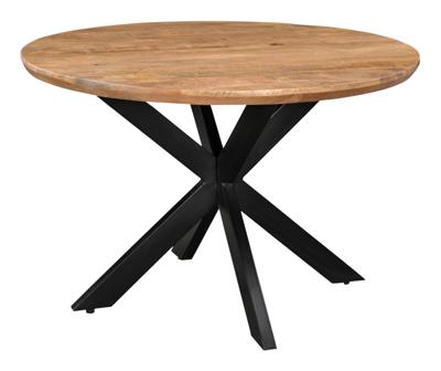 Livingfurn Ronde Eettafel 'Jesper' Mangohout, 120cm