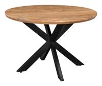 Livingfurn Ronde Eettafel 'Jesper' Mangohout, 120cm - thumbnail
