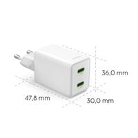 Hama USB-oplader 40 W Wit - thumbnail