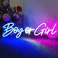 LED Neon Lamp Boy or Girl - thumbnail