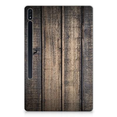 Samsung Galaxy Tab S7 Plus | S8 Plus Silicone Tablet Hoes Steigerhout Samsung Galaxy Tab S7 Plus | S8 Plus Silicone Tablet Hoes Steigerhout