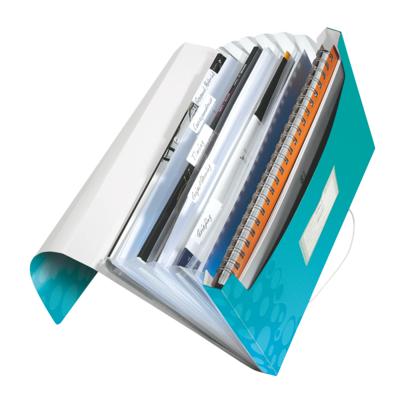 Projectmap leitz wow voor a4 6 vaks pp ijsblauw | 5 stuks Projectmap leitz wow voor a4 6 vaks pp ijsblauw | 5 stuks