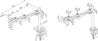 ROLINE LCD monitorarm, 4 draaipunten, tafelmontage - thumbnail