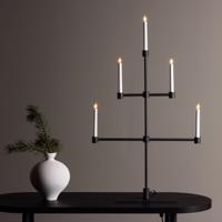 Nohr Tafellamp 'Cristopher' 5-lamps, kleur Zwart - thumbnail
