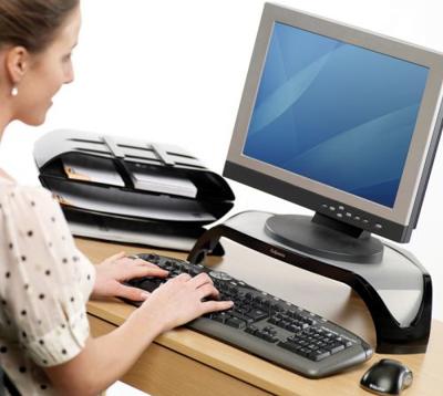 Fellowes Smart Suites Monitorstandaard Hoogte: 13 cm (max) Zwart Fellowes Smart Suites Monitorstandaard Hoogte: 13 cm (max) Zwart