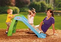 Little Tikes junior glijbaan 122x49x70 cm blauw/groen - thumbnail