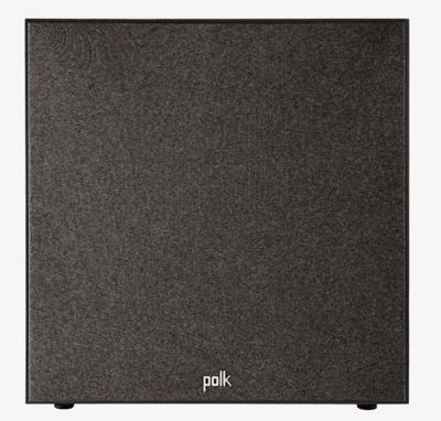 Polk Audio MXT12SUBBKor XT12 Actieve Subwoofer, Krachtige 12 inch Subwoofer met 100 Watt, Klasse AB-versterker, Diepe Bas, Thuisbioscoop en Muziek, Stevige en Stijlvolle Behuizing MXT12BK- Zwart