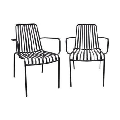 sweeek - Stapelbare tuinstoel van staal (Set van 2) sweeek - Stapelbare tuinstoel van staal (Set van 2)