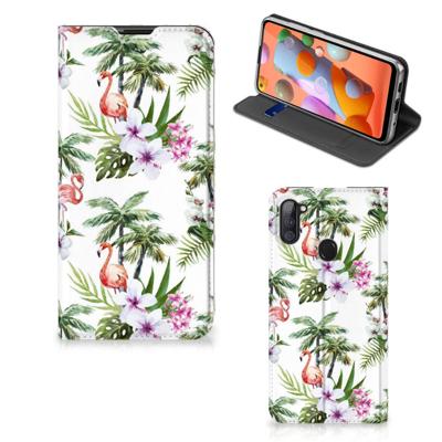 Samsung Galaxy M11 | A11 | Hoesje maken | Flamingo Palms