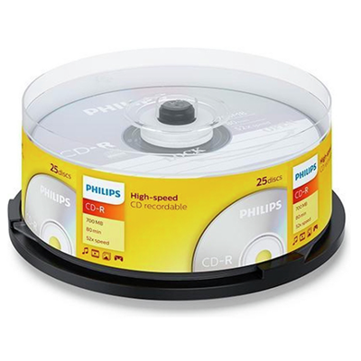 Philips Cd-R 700Mb 52Xspeed Spindle 25 Stuks Philips Cd-R 700Mb 52Xspeed Spindle 25 Stuks